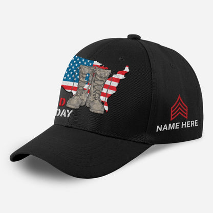 Us Army Veteran Caps, Customized Custom US Army Red Friday On Friday We Wear American Flags Embroidered Cap, Embroidered Dad Hat