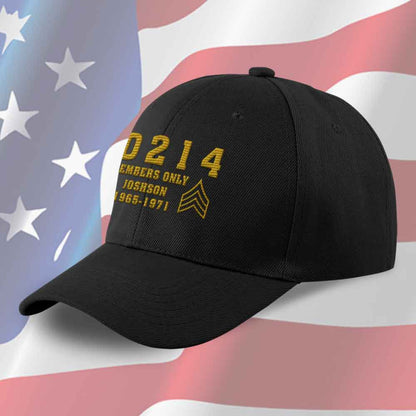 Us Army Veteran Caps, Customized  Dd 214 Members Only Embroidered Hat Embroidered Cap, Embroidered Dad Hat
