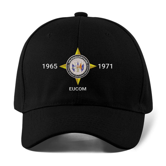 Us Army Veteran Caps, Customized European Command Embroidered Cap, Embroidered Dad Hat