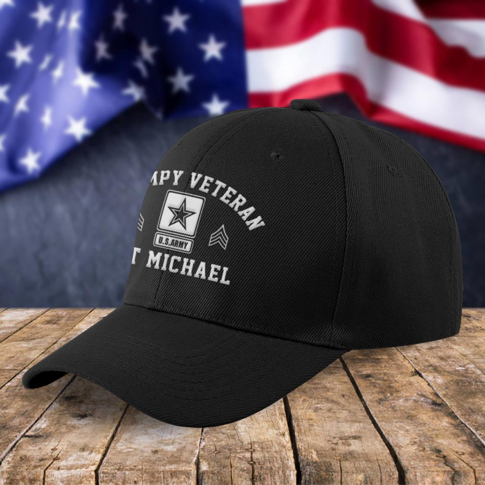 Us Army Veteran Caps, Customized  Grumpy Veteran Embroidered Cap, Embroidered Dad Hat