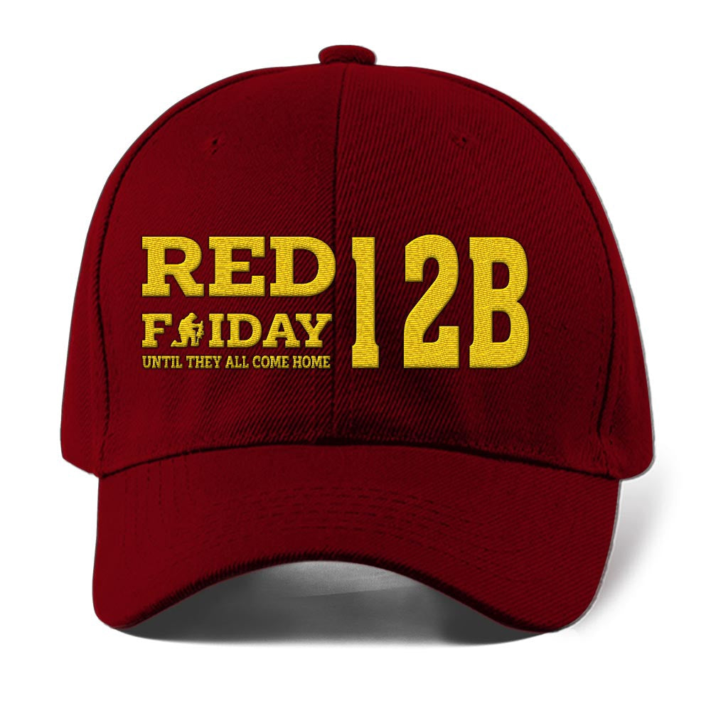 Us Army Veteran Caps, Customized  Red Friday Until They All Come Home Embroidered Cap, Embroidered Dad Hat