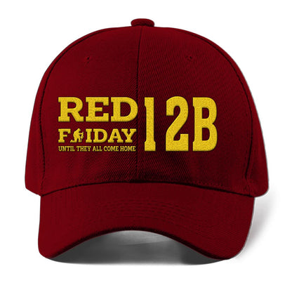 Us Army Veteran Caps, Customized  Red Friday Until They All Come Home Embroidered Cap, Embroidered Dad Hat
