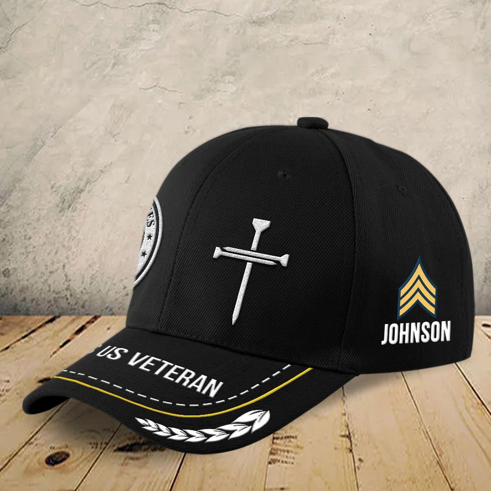 Us Army Veteran Caps, Customized  US ArmyGod Bless Us Veteran Embroidered Cap, Embroidered Dad Hat