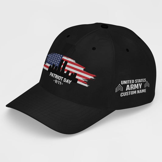 Us Army Veteran Caps, Customized  US Army Patriot Day 911 Embroidered Cap, Embroidered Dad Hat