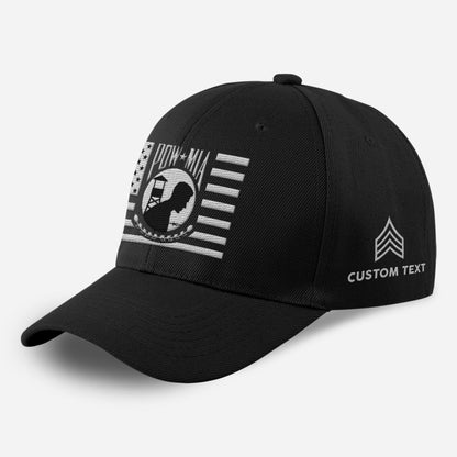 Us Army Veteran Caps, Customized  US Army Pow Mia Embroidered Cap, Embroidered Dad Hat