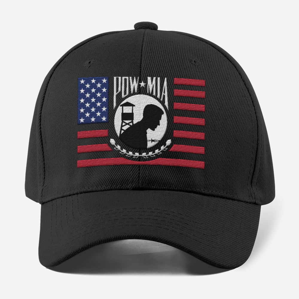Us Army Veteran Caps, Customized  US Army Pow Mia Flag American Embroidered Cap, Embroidered Dad Hat