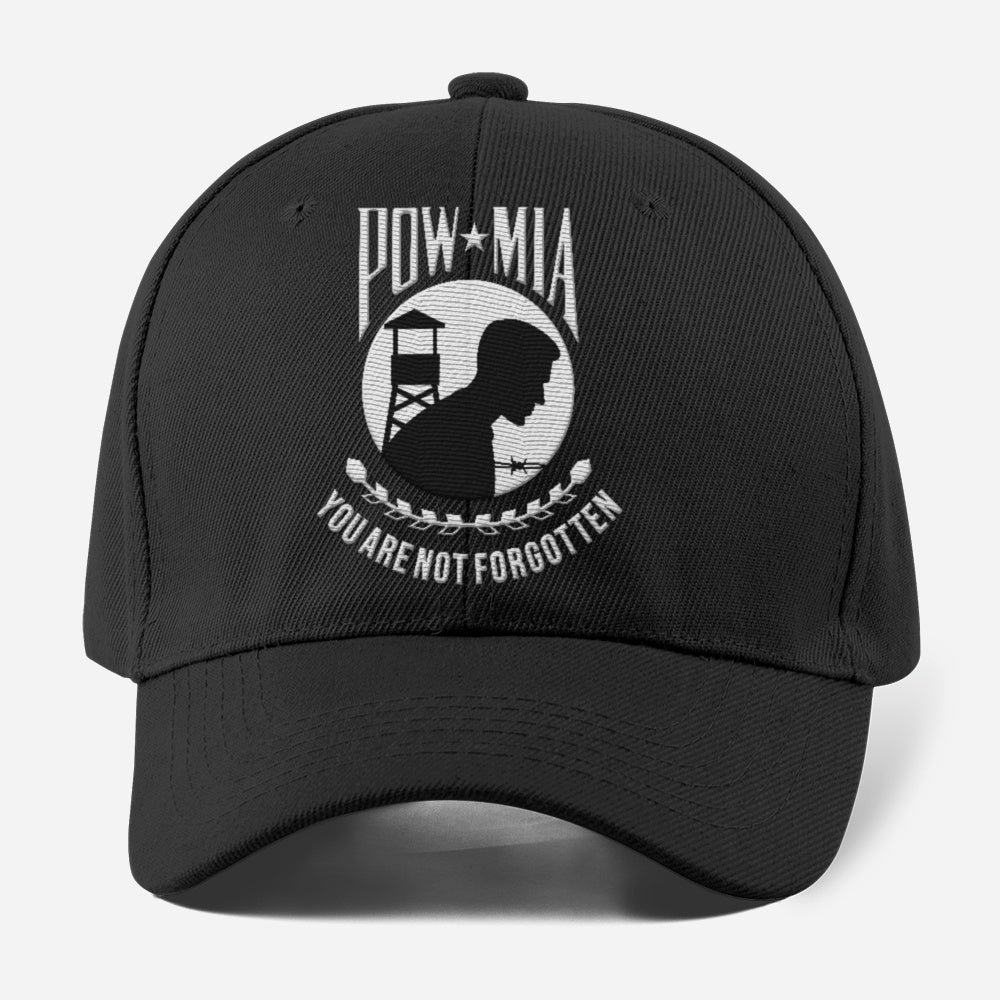 Us Army Veteran Caps, Customized  US Army Pow Mia You Are Not Forgotten Embroidered Cap, Embroidered Dad Hat