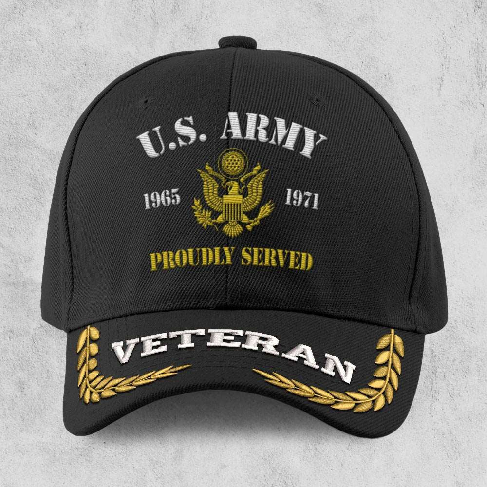 Us Army Veteran Caps, Customized  US Army Proudly Served Embroidered Cap, Embroidered Dad Hat