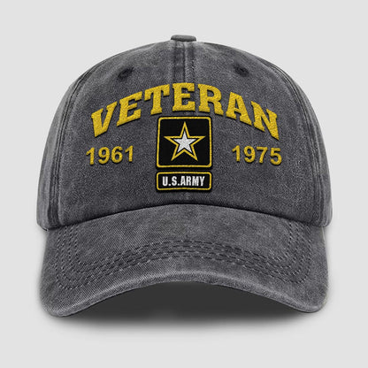 Us Army Veteran Caps, Customized US Army United States Veteran Emblem Embroidered Cap, Embroidered Dad Hat