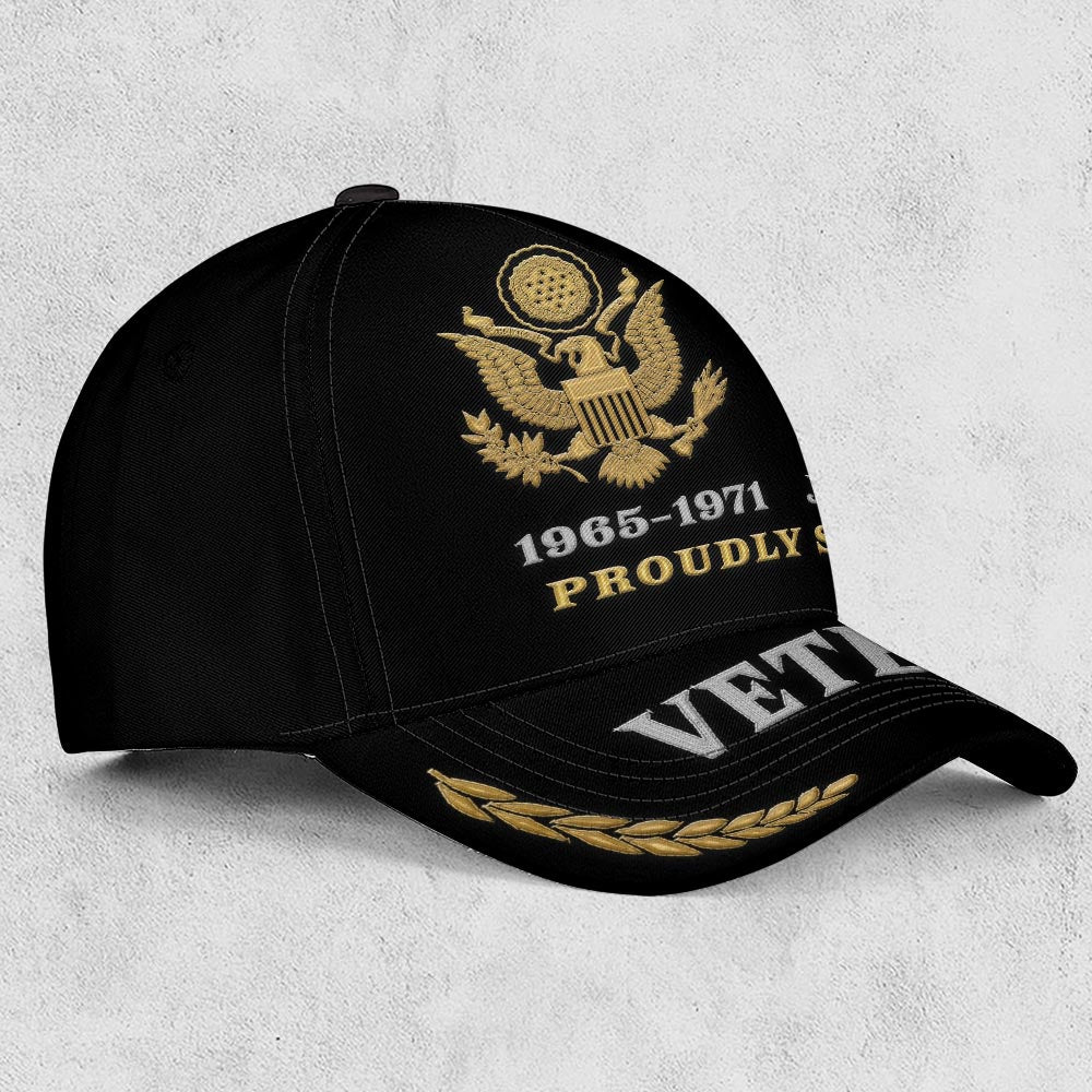 Us Army Veteran Caps, Customized  US Army Veteran Rank Proudly Served Embroidered Cap, Embroidered Dad Hat