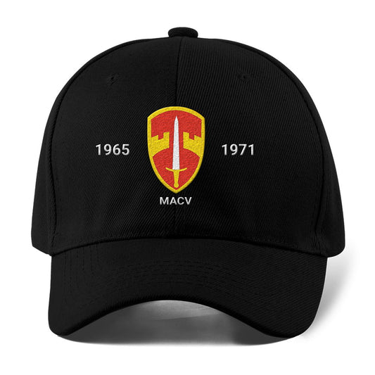 Us Army Veteran Caps, Customized U S Military Assistance Command, Vietnam Macv Embroidered Cap, Embroidered Dad Hat