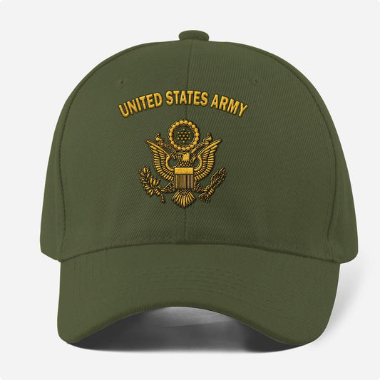 Us Army Veteran Caps, Customized  United States Army Embroidered Cap, Embroidered Dad Hat