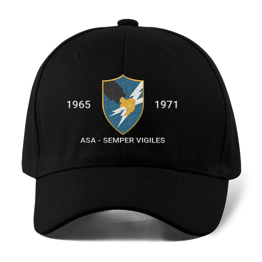 Us Army Veteran Caps, Customized United States Army Security Agency Asa Embroidered Cap, Embroidered Dad Hat