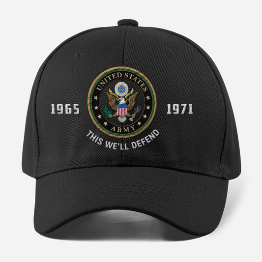 Us Army Veteran Caps, Customized  United States Army This We'll Defend Embroidered Cap, Embroidered Dad Hat