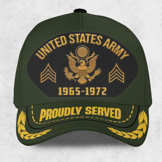Us Army Veteran Caps, Customized  United States Army Veteran Proudly Served Embroidered Cap, Embroidered Dad Hat