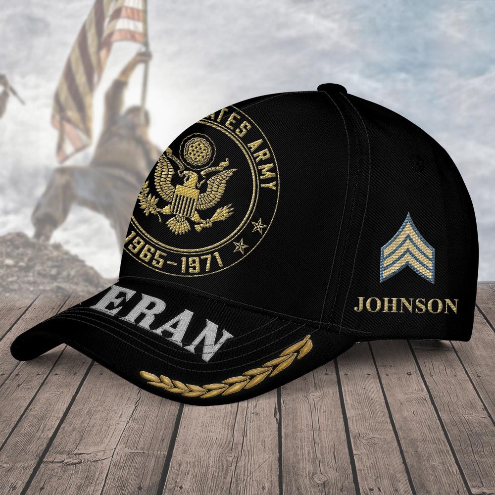 Us Army Veteran Caps, Customized  United States Army Veteran Proudly Served Logo Embroidered Cap, Embroidered Dad Hat