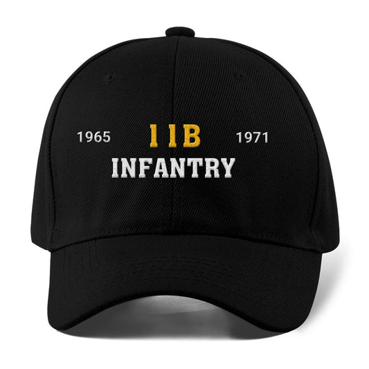 Us Army Veteran Caps, Customized Us Army 11B Infantry Embroidered Cap, Embroidered Dad Hat