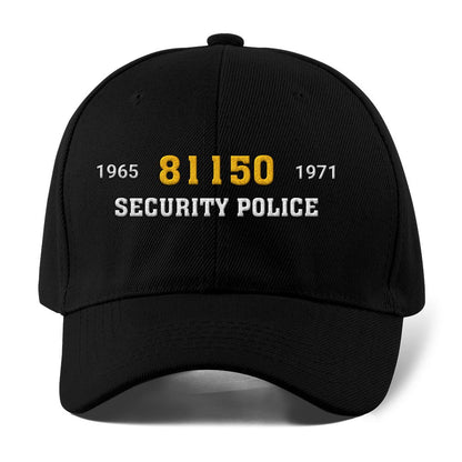 Us Army Veteran Caps, Customized Us Army 81150 Security Police Embroidered Cap, Embroidered Dad Hat