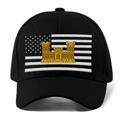 Us Army Veteran Caps, Customized  Us Army Branches On The Flag Embroidered Cap, Embroidered Dad Hat