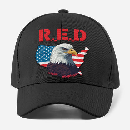 Us Army Veteran Caps, Customized  Us Army Red Friday On Friday We Wear Embroidered Cap, Embroidered Dad Hat