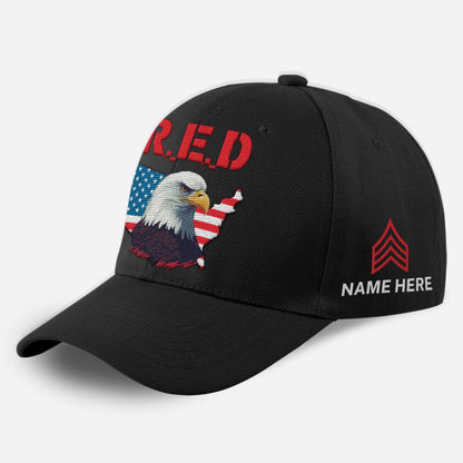 Us Army Veteran Caps, Customized  Us Army Red Friday On Friday We Wear Embroidered Cap, Embroidered Dad Hat