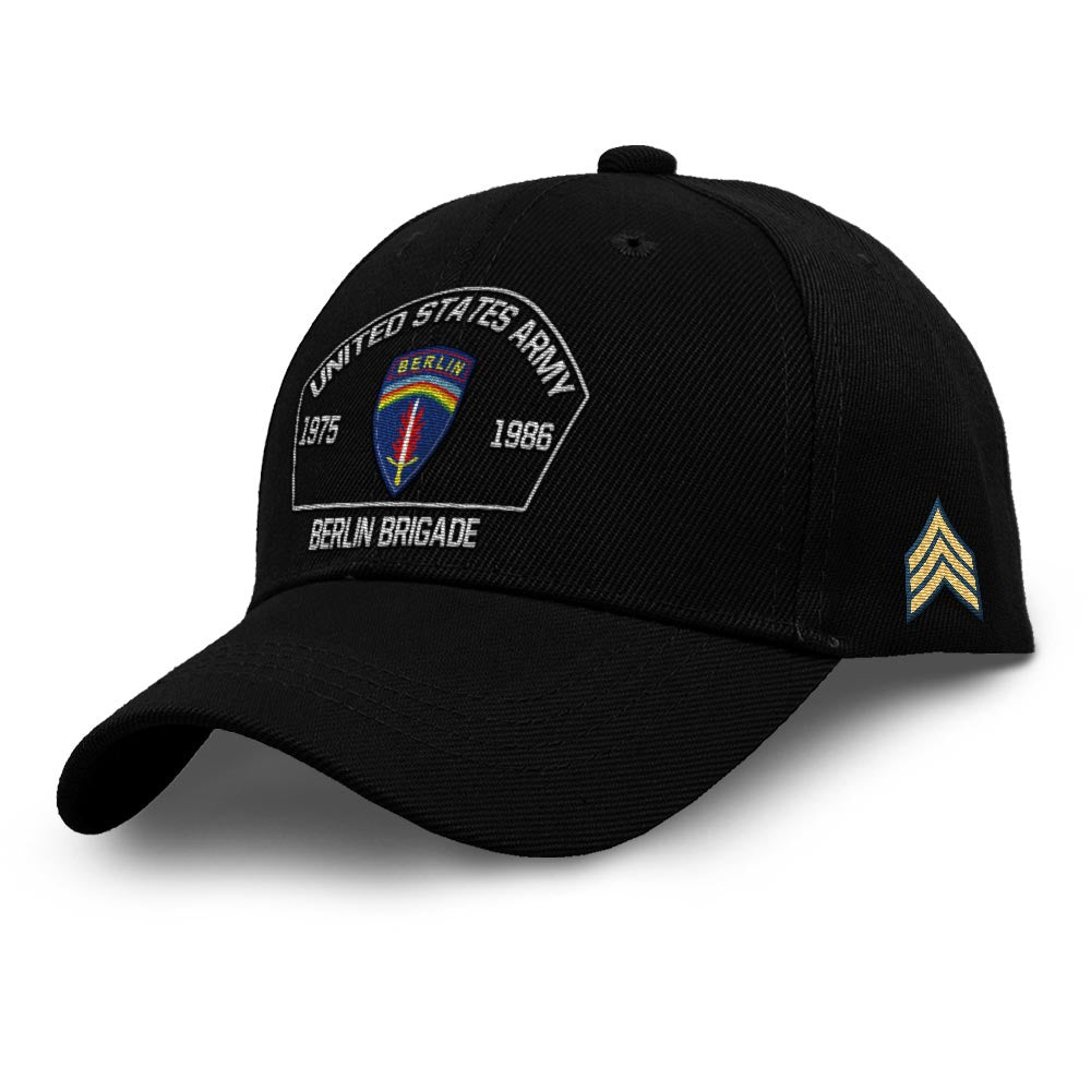 Us Army Veteran Caps, Customized  Us Army Units Embroidered Cap, Embroidered Dad Hat