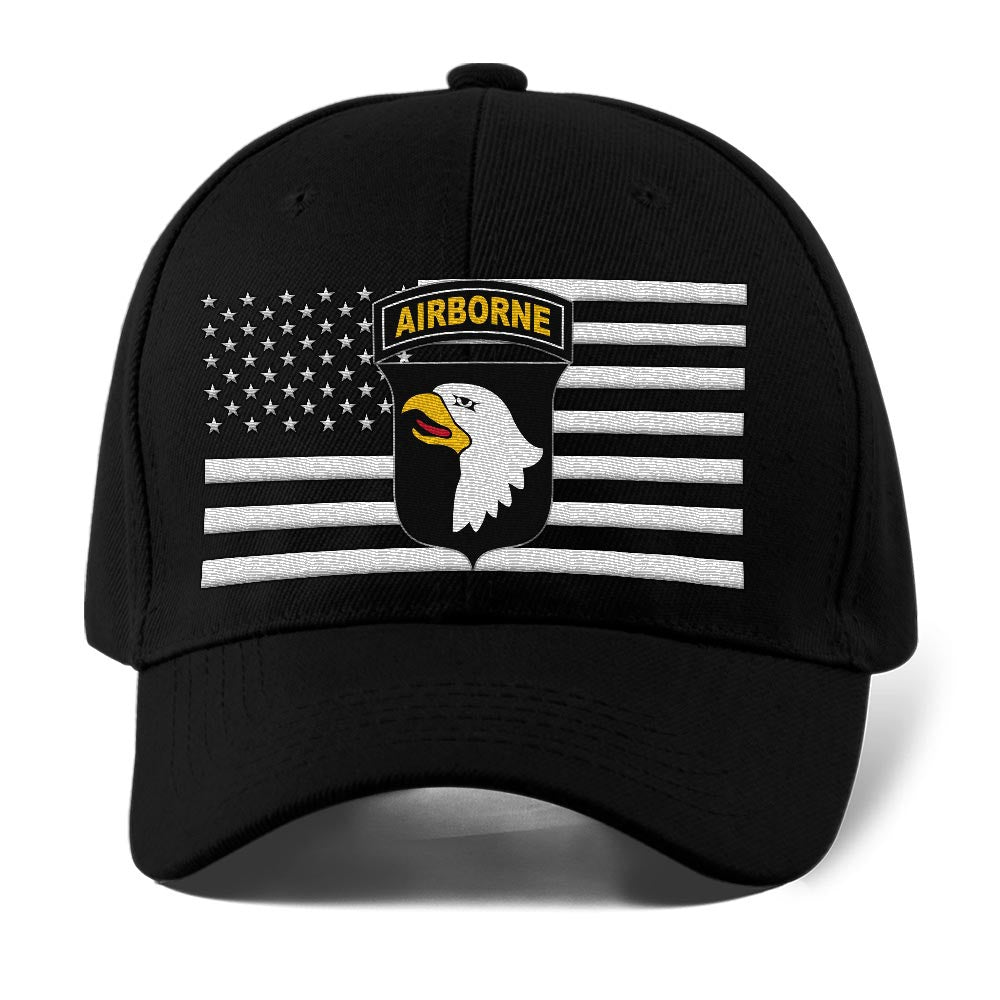 Us Army Veteran Caps, Customized  Us Army Units On The Flag Embroidered Cap, Embroidered Dad Hat