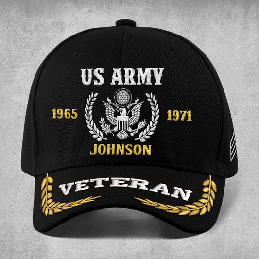 Us Army Veteran Caps, Customized  Us Army Veteran Proudly Served 2 Embroidered Cap, Embroidered Dad Hat