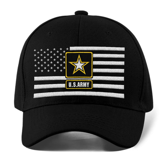 Us Army Veteran Caps, Customized  Us Military On The Flag Embroidered Cap, Embroidered Dad Hat