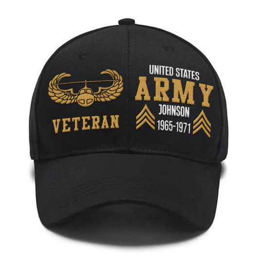 Us Army Veteran Caps, Customized  Us Veteran Army Badges Proudly Served Embroidered Cap, Embroidered Dad Hat