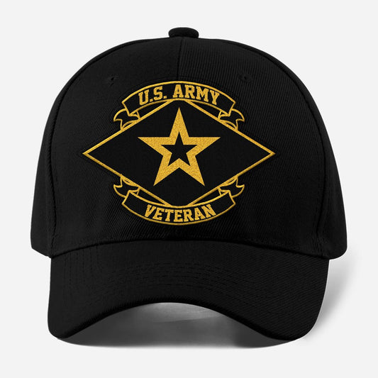 Us Army Veteran Caps, Customized  Us Veteran Proudly Served 10 Embroidered Cap, Embroidered Dad Hat