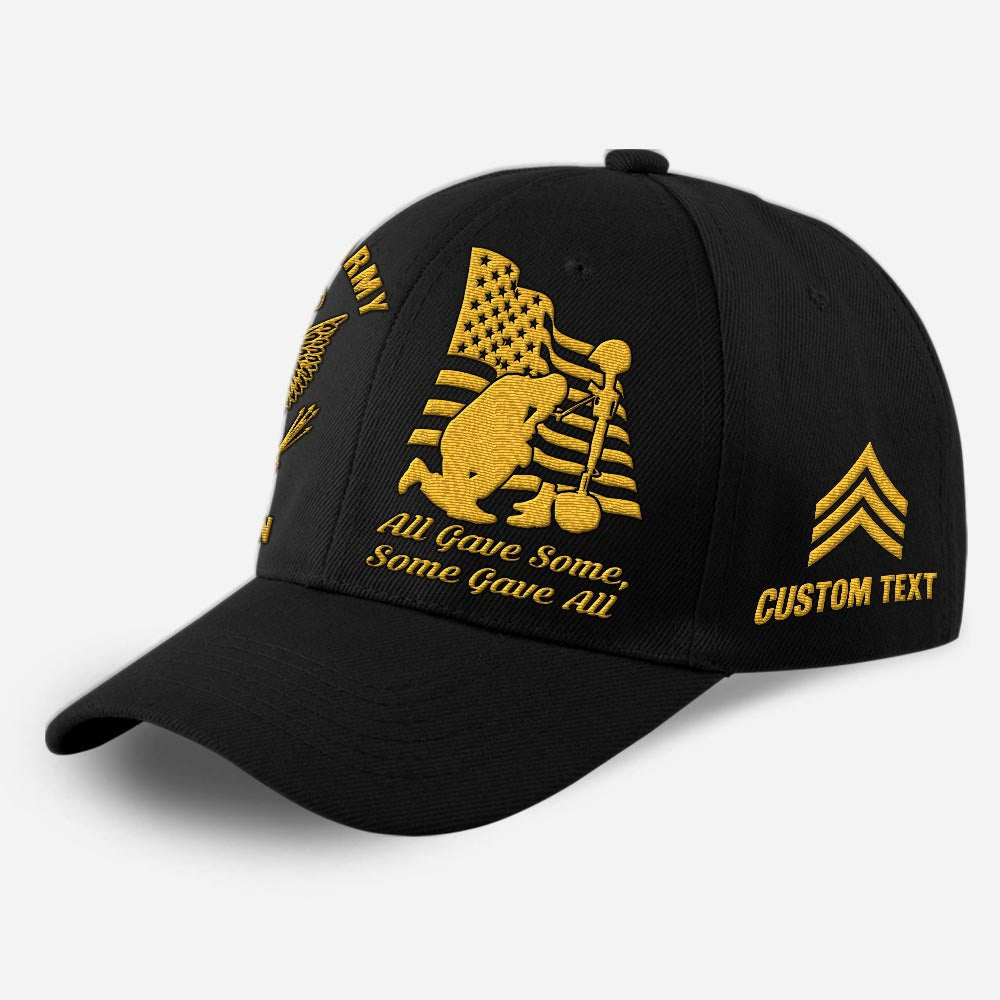 Us Army Veteran Caps, Customized  Us Veterans All Gave Some Some Gave All Embroidered Cap, Embroidered Dad Hat