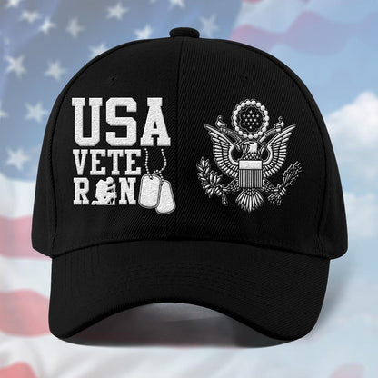 Us Army Veteran Caps, Customized  Usa Veteran Embroidered Cap, Embroidered Dad Hat