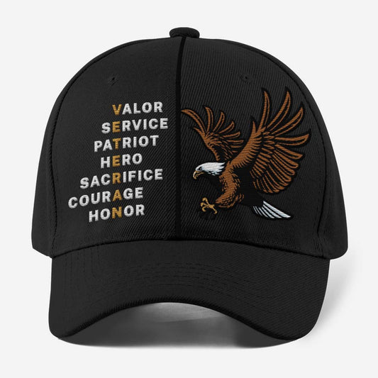 Us Army Veteran Caps, Customized  Veteran Honor Embroidered Cap, Embroidered Dad Hat