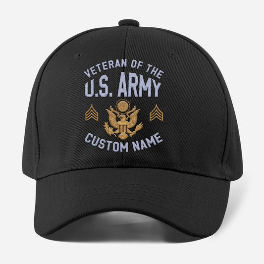 Us Army Veteran Caps, Customized  Veteran Of The US Army Embroidered Cap, Embroidered Dad Hat