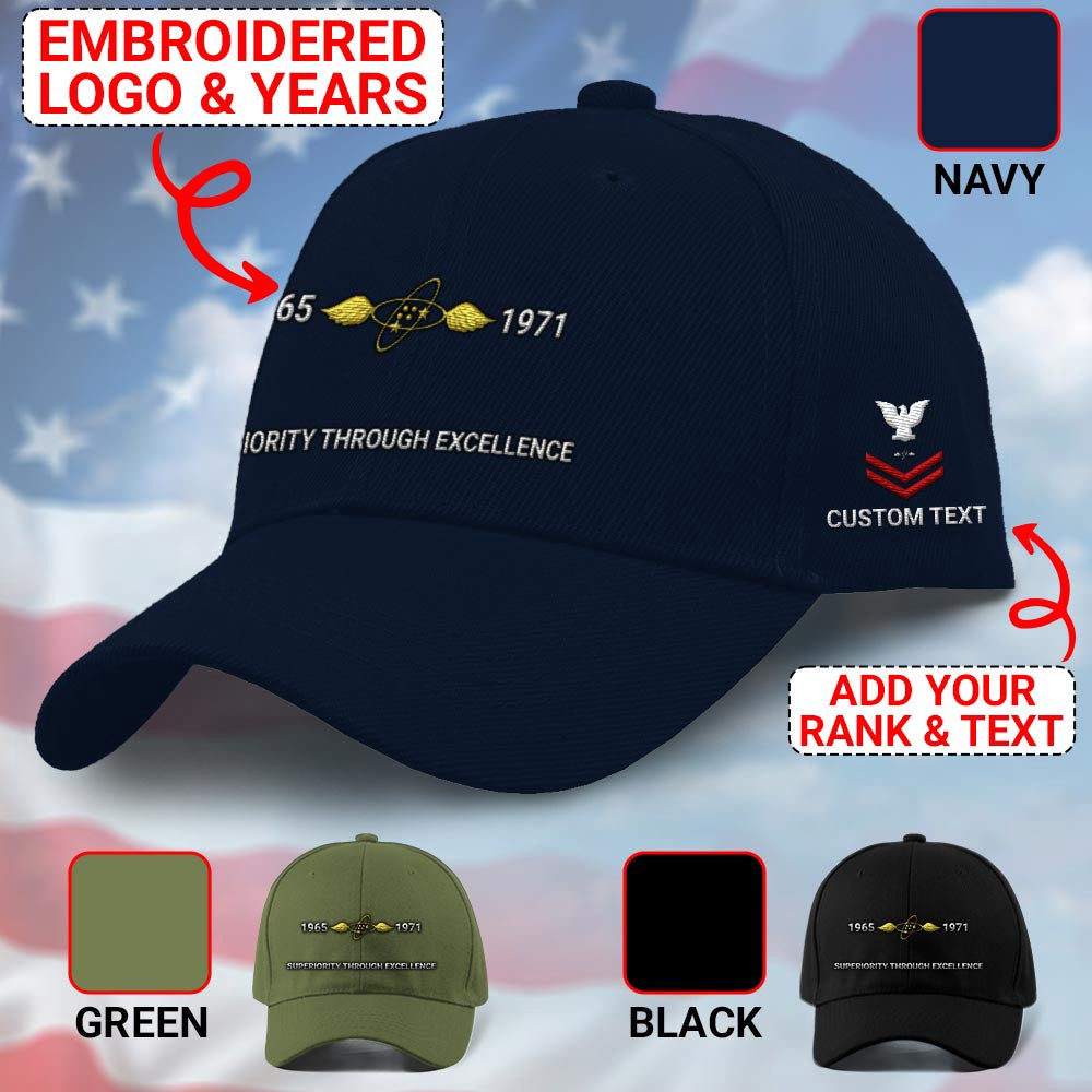 Us Veteran Navy Cap, Customized Navy Aviation Electronics Technician Embroidered Cap, Embroidered Dad Hat
