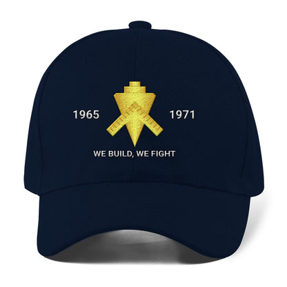 Us Veteran Navy Cap, Customized Navy Builder Embroidered Cap, Embroidered Dad Hat