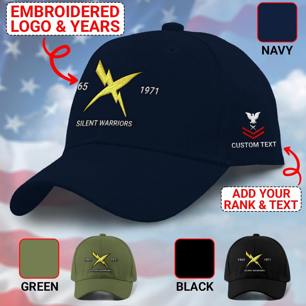 Us Veteran Navy Cap, Customized Navy Cryptologic Technician Embroidered Cap, Embroidered Dad Hat