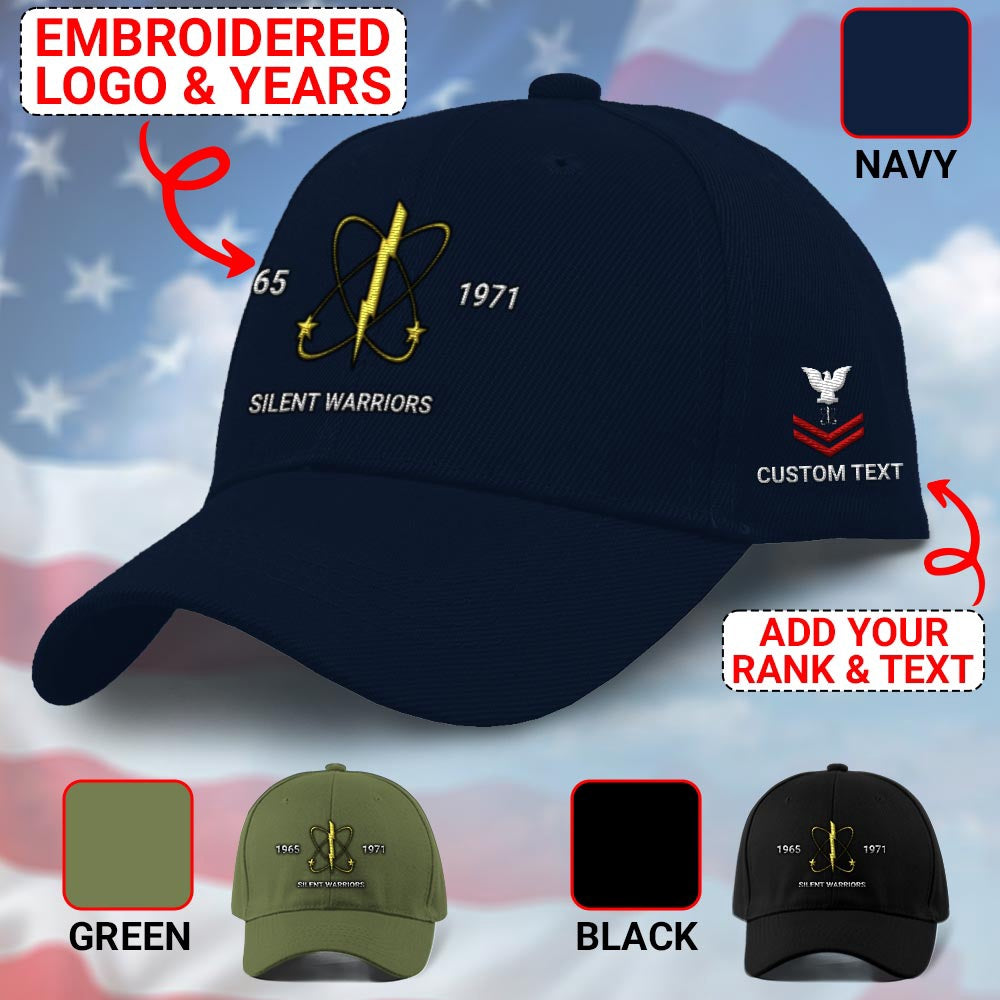 Us Veteran Navy Cap, Customized Navy Electronic Warfare Technician Embroidered Cap, Embroidered Dad Hat