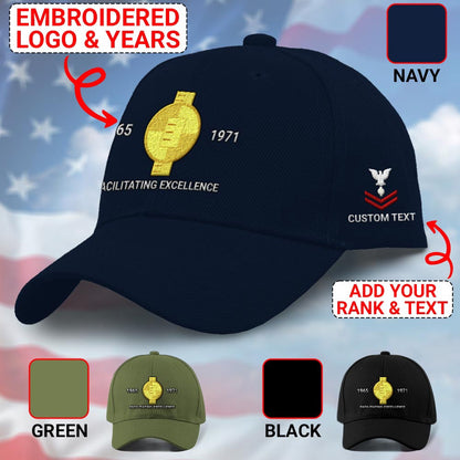 Us Veteran Navy Cap, Customized Navy Engineering Aide Embroidered Cap, Embroidered Dad Hat