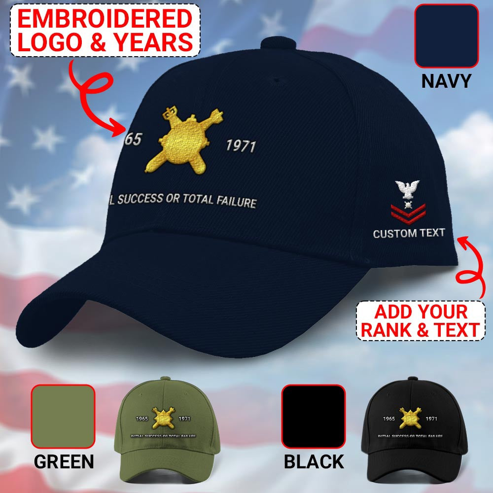 Us Veteran Navy Cap, Customized Navy Explosive Ordnance Disposal Embroidered Cap, Embroidered Dad Hat
