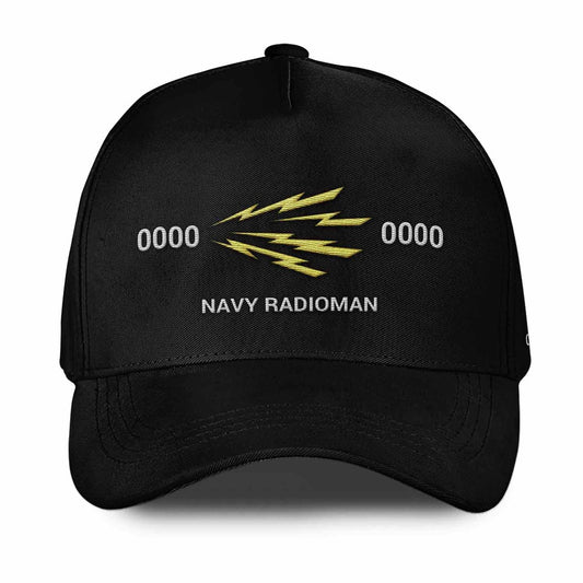 Us Veteran Navy Cap, Customized Navy Insignias Embroidered Cap, Embroidered Dad Hat