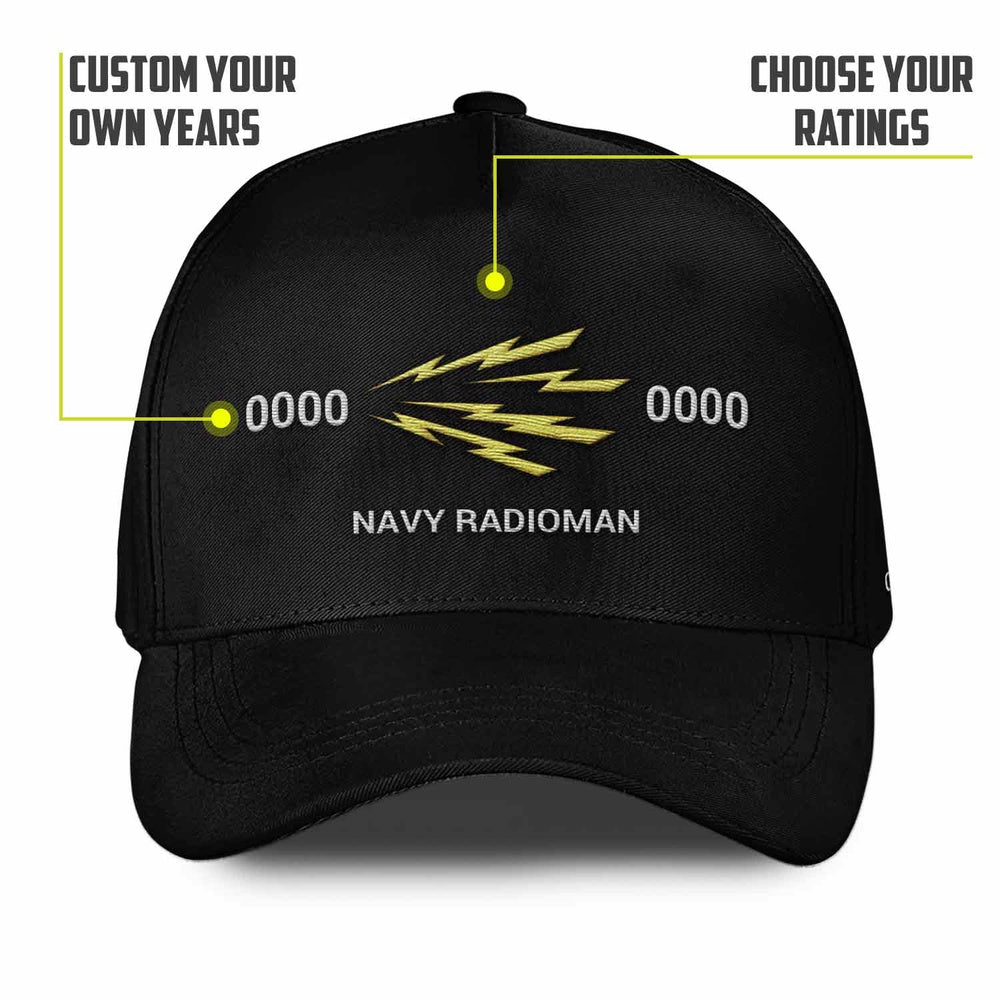 Us Veteran Navy Cap, Customized Navy Insignias Embroidered Cap, Embroidered Dad Hat