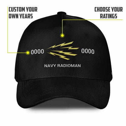 Us Veteran Navy Cap, Customized Navy Insignias Embroidered Cap, Embroidered Dad Hat