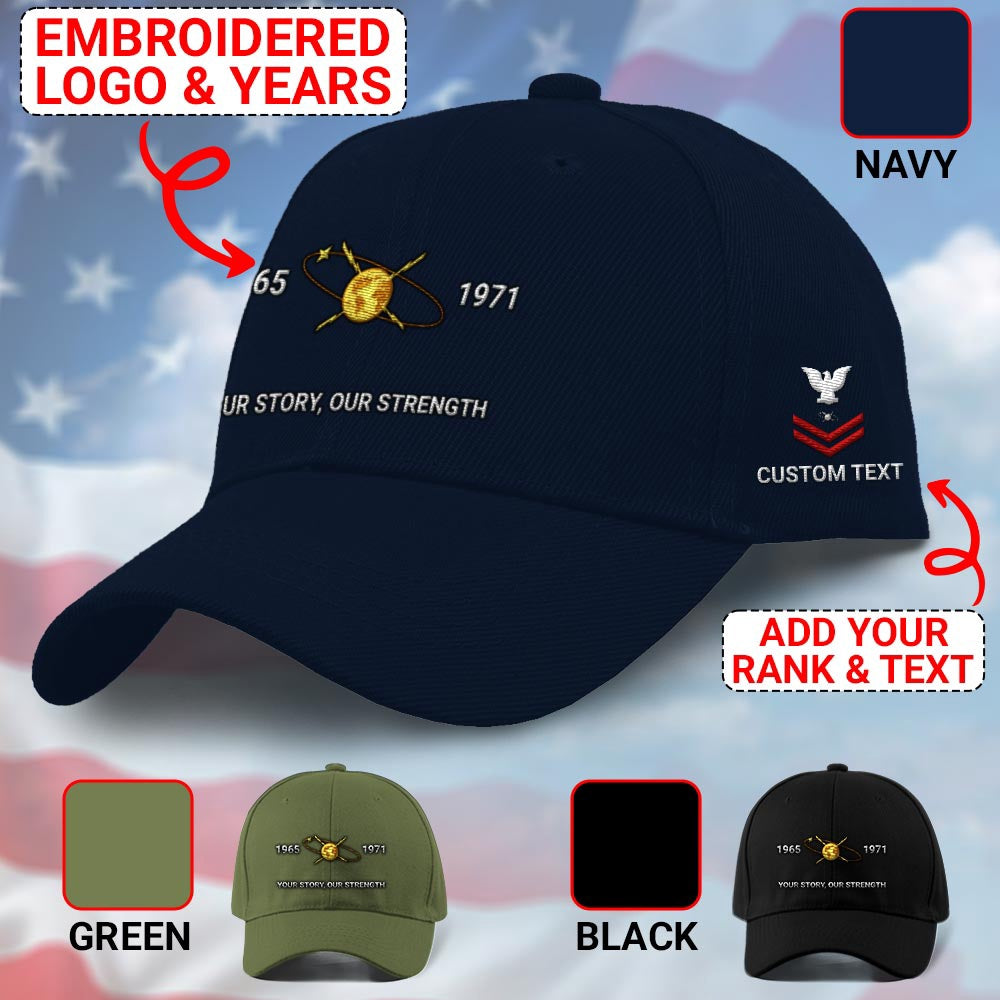 Us Veteran Navy Cap, Customized Navy Mass Communication Specialist Embroidered Cap, Embroidered Dad Hat