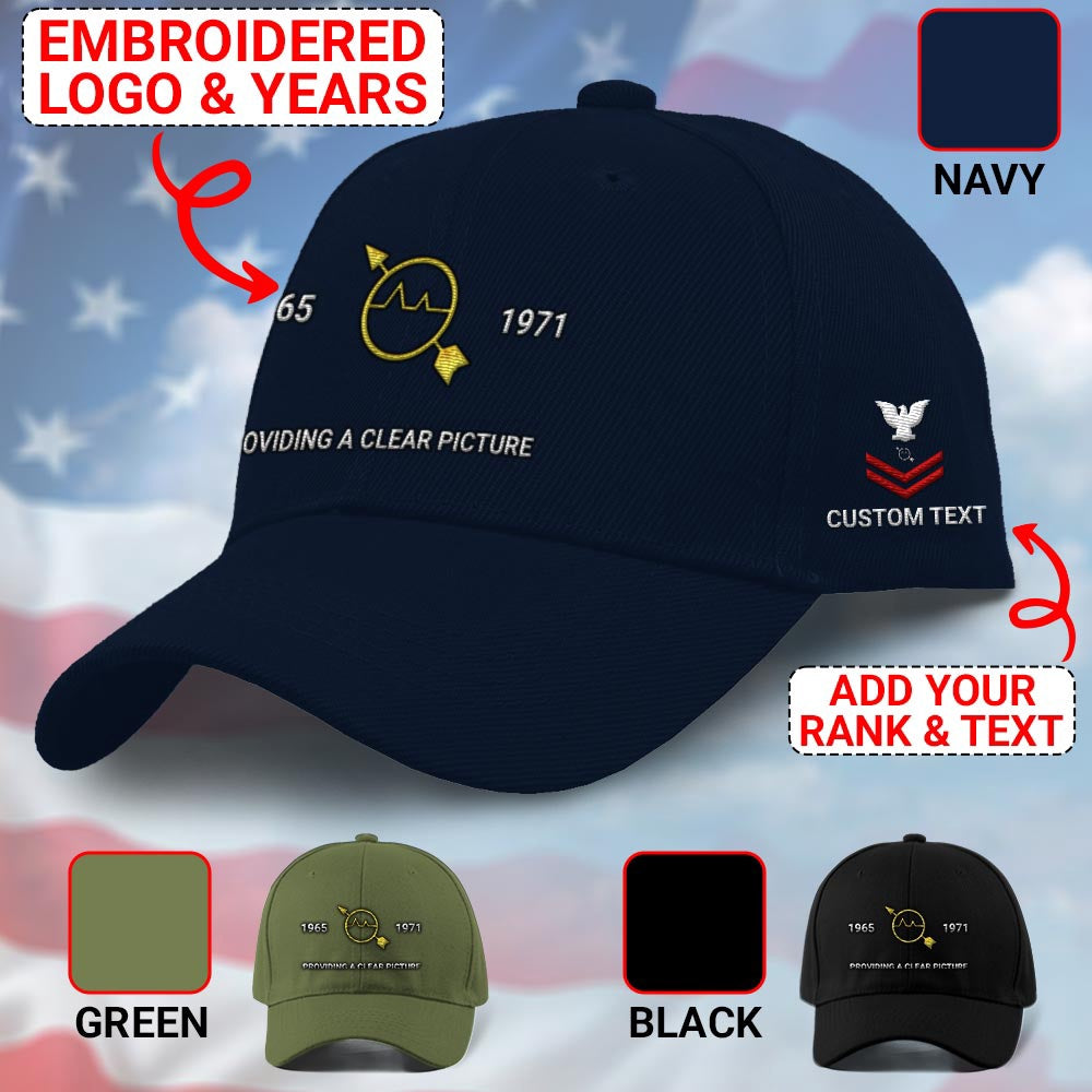 Us Veteran Navy Cap, Customized Navy Radarman Embroidered Cap, Embroidered Dad Hat