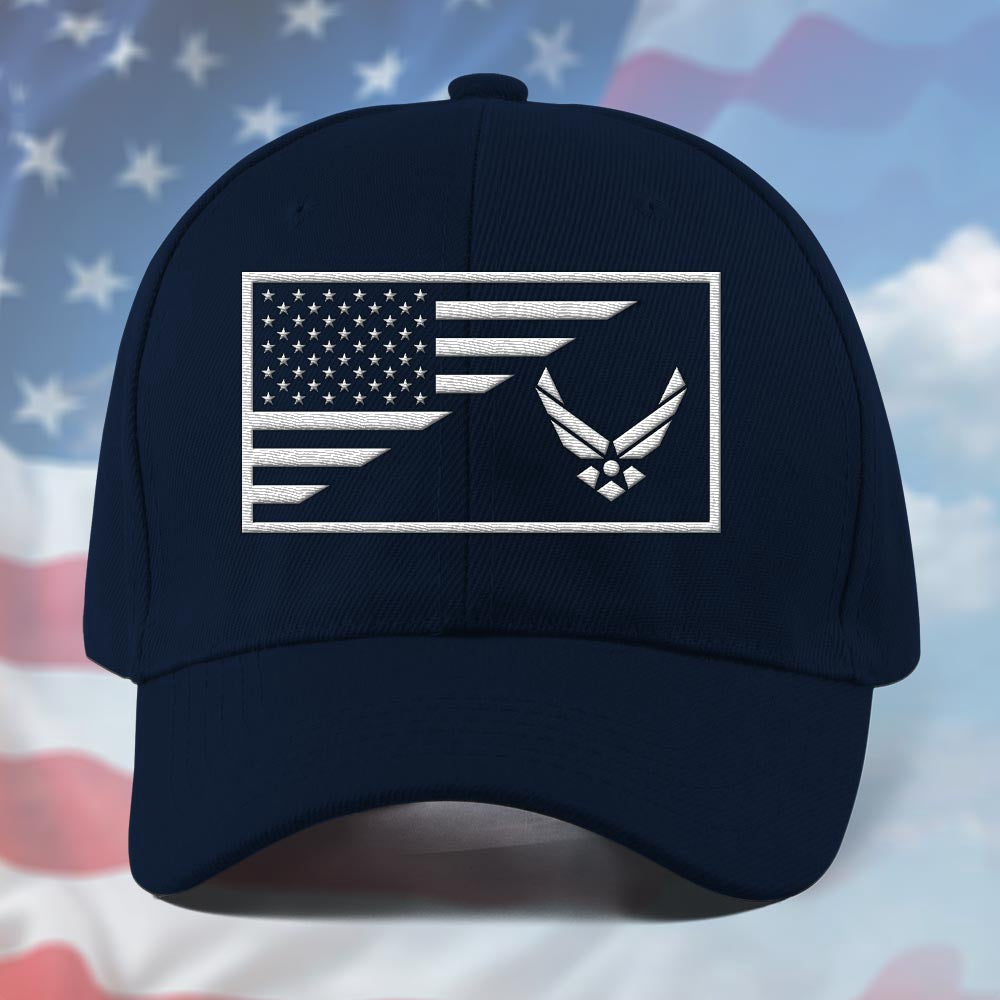 Us Veteran Navy Cap, Customized Us Air Force Navy Embroidered Cap, Embroidered Dad Hat