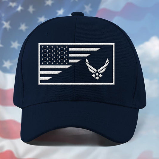 Us Veteran Navy Cap, Customized Us Air Force Navy Embroidered Cap, Embroidered Dad Hat