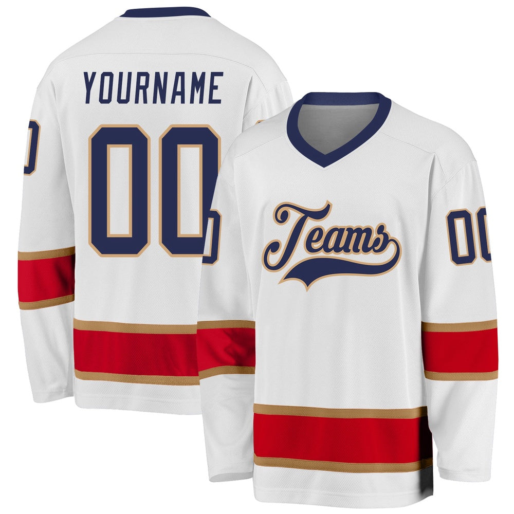 Usa Hockey Jersey, Custom White Navy Red 1 Hockey Jersey, Team Hockey Jerseys