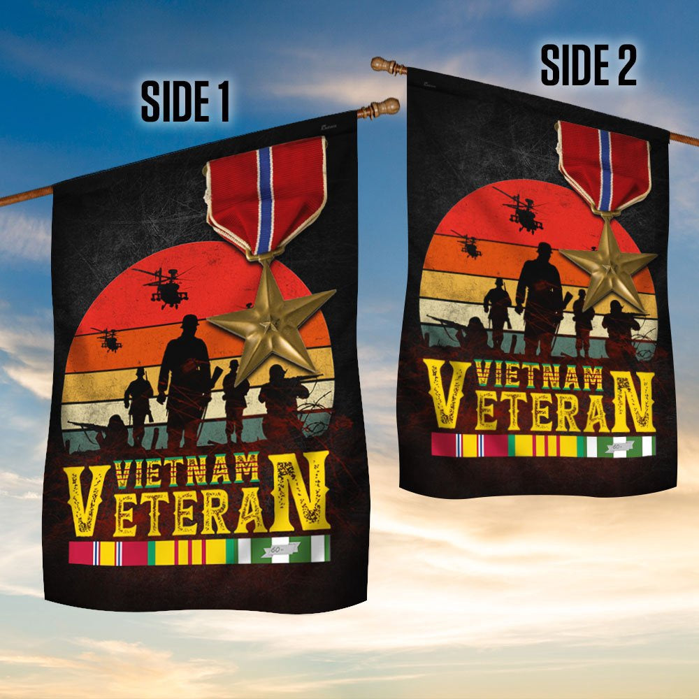 Vietnam Veteran Flag The Bronze Star, American Flag Vietnam